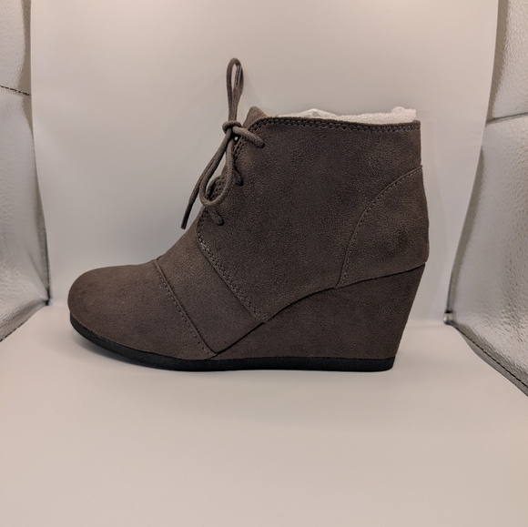 MARCOREPUBLIC Wedge Charcoal Gray Boots / Bootie Size 5 - Picture 8 of 10
